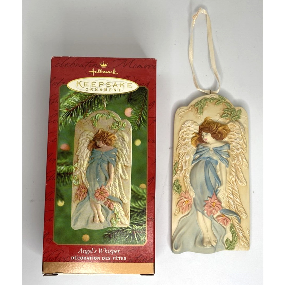 2001‎ Hallmark Angel's Whisper Porcelain Ornament SKU U122